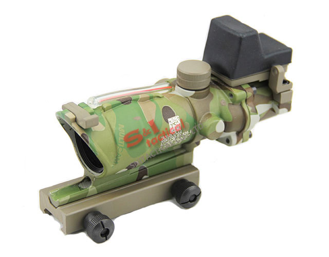 ACOG 4X32 Real Fiber Source Red Illuminate w/ RMR sight